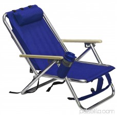 Best Choice Products Backpack Beach Chair Folding Portable Chair Solid Construction Camping New - Blue